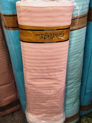 Ткань бязь голд "Розовая полоса" 80878 фото