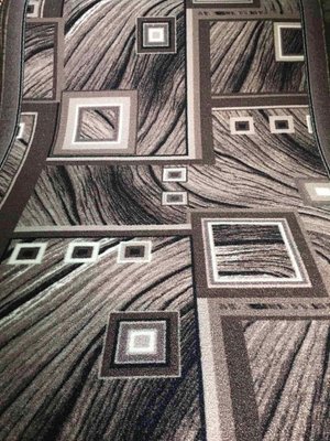 Ворсовая ковровая дорожка на отрез (серого цвета) 84186 фото