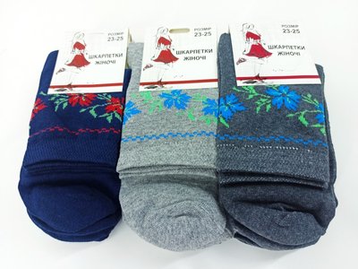 Шкарпетки жіночі з малюнком 73088 фото