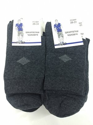 Шкарпетки чоловічі сірого кольору 73040 фото