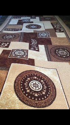 Ворсова килимова доріжка на відріз 84196 фото